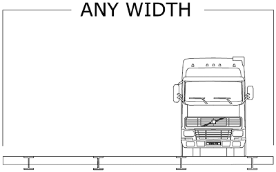 beam bridge width diagram