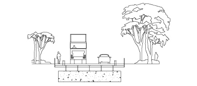 End View standard composite beam bridge diagram end view