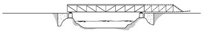 bridge under construction over truss bridge construction