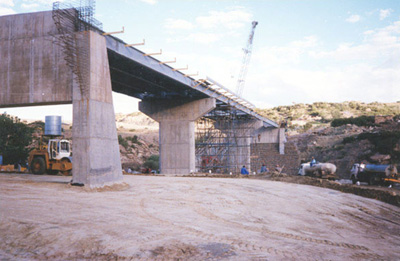 photo of steel beam bridge