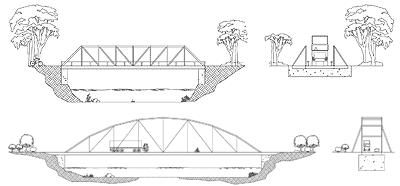 Decked Relocatable side and end view Side and End view diagram